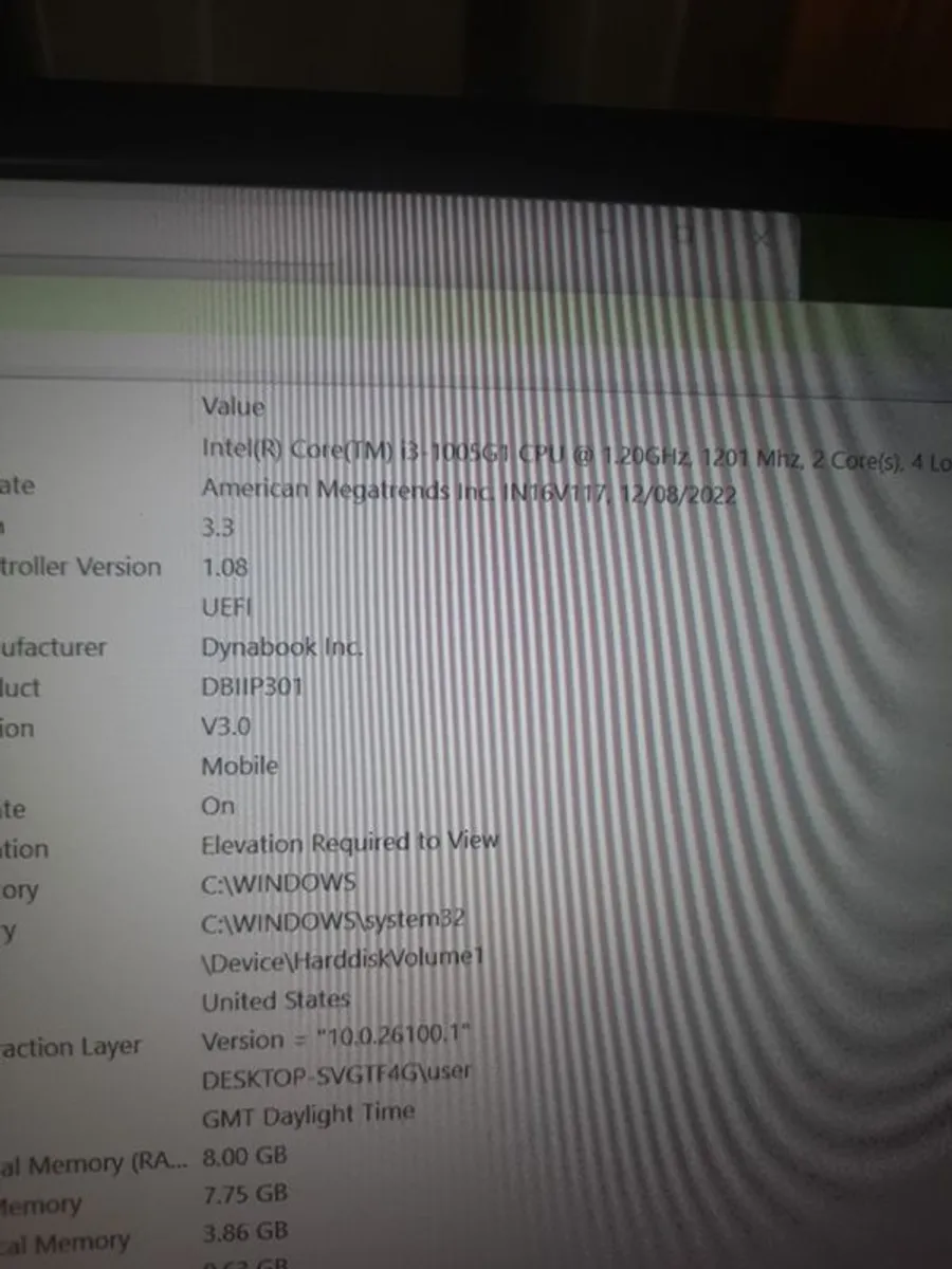 DYNABOOK laptop i3 gen10 - Image 3