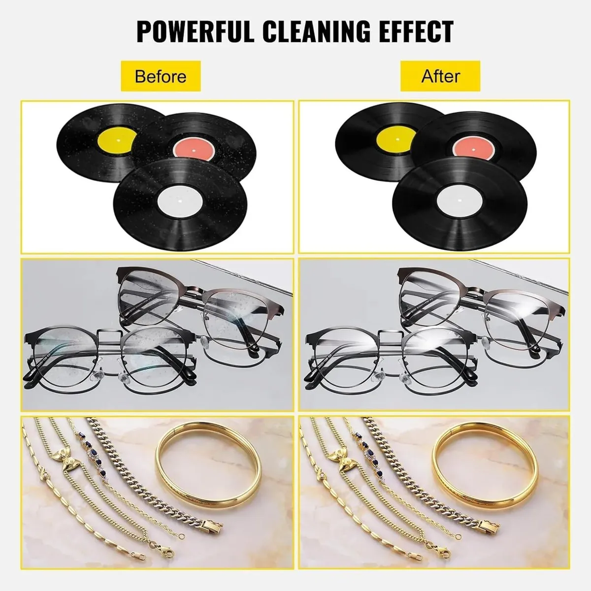 6L Ultrasonic Record Cleaner with Heater and Timer - Image 3
