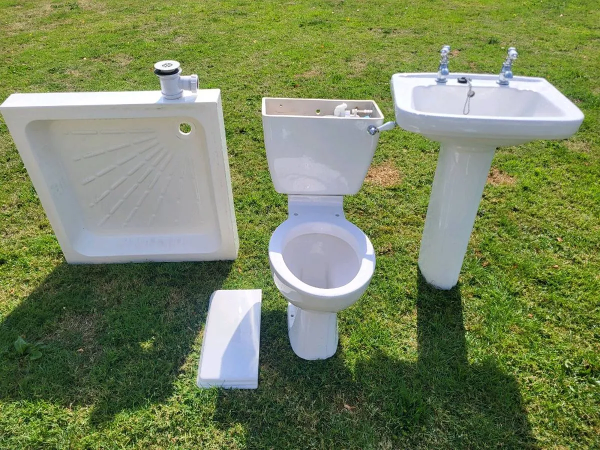 Toilet, Washhand basin and Shower Tray - Image 1