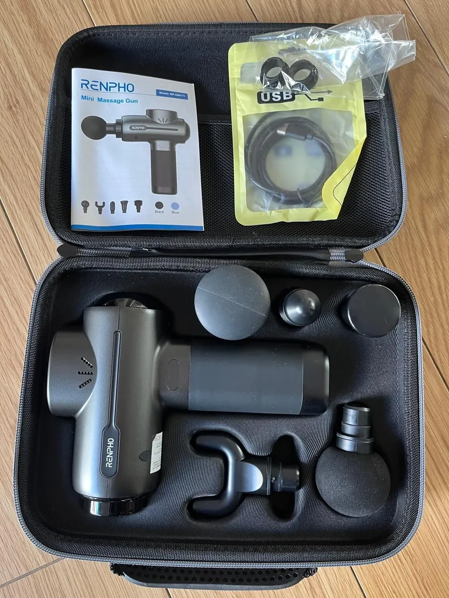 Renpho Deep Tissue Massage Gun Set with Travel Cas - Image 2