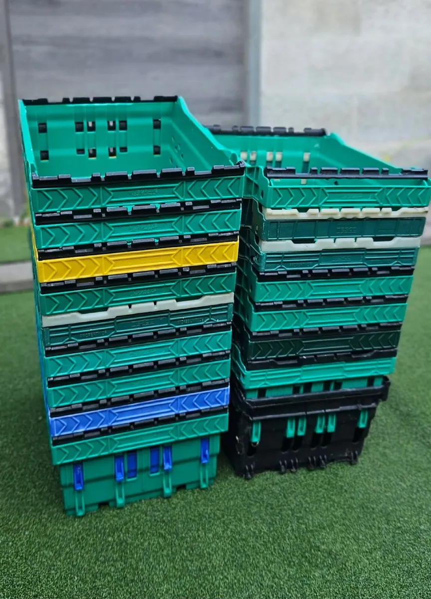 17 small storage stacking crates - Image 1