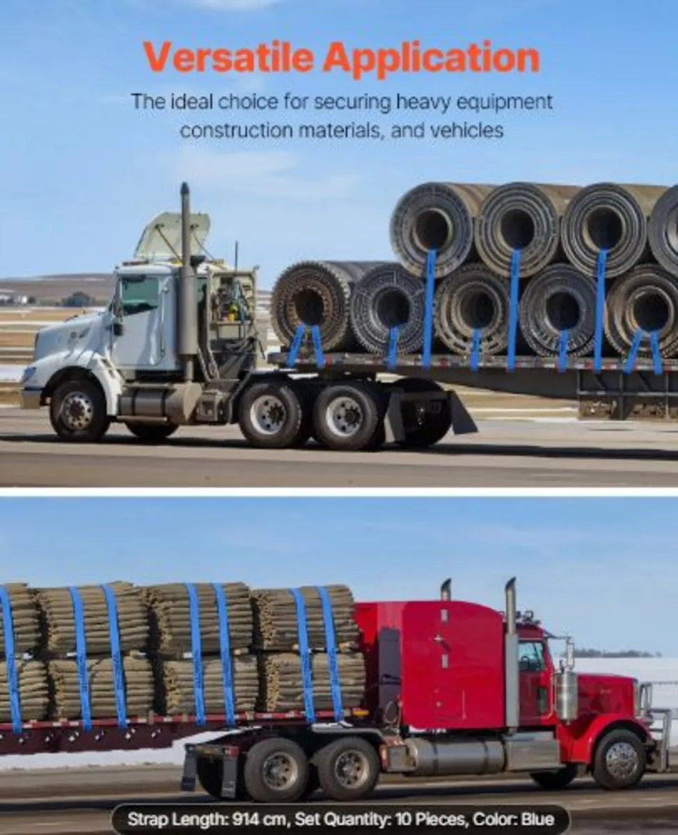 Winch Straps,10.2 cm x 9.1 m,2722 kg Load Capacity - Image 4