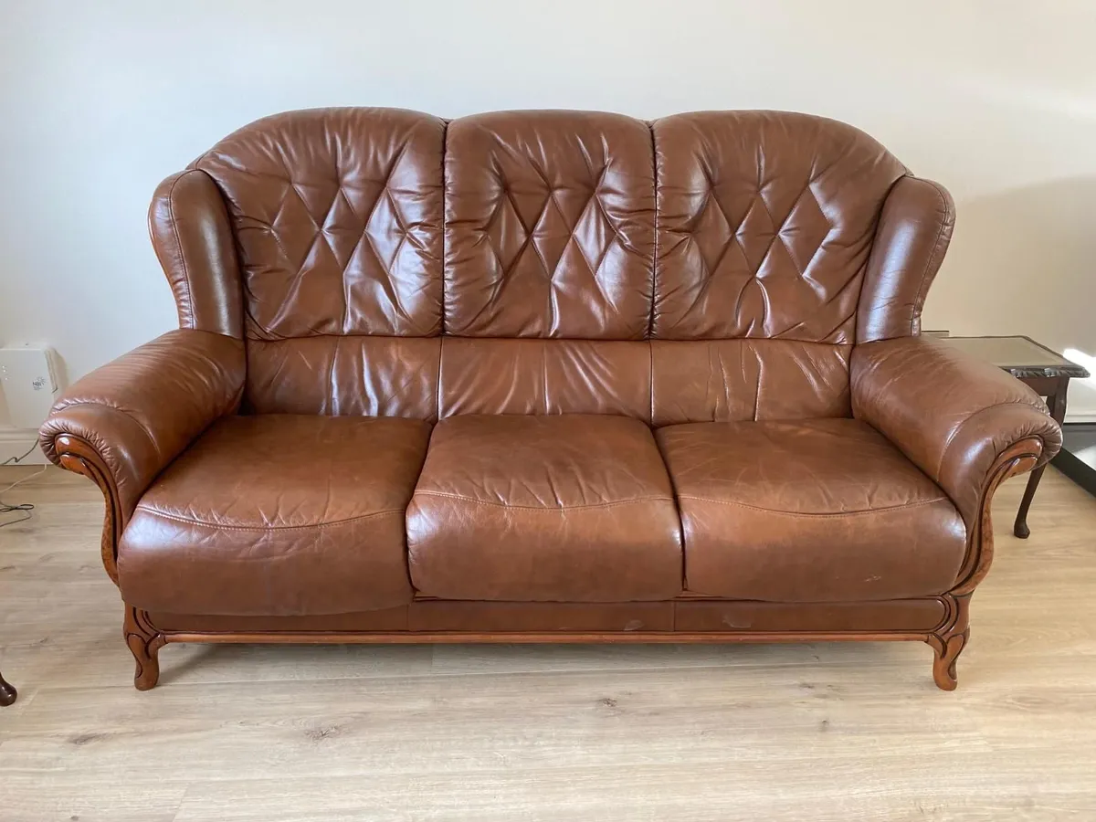 Leather Couch *Reduced* - Image 1