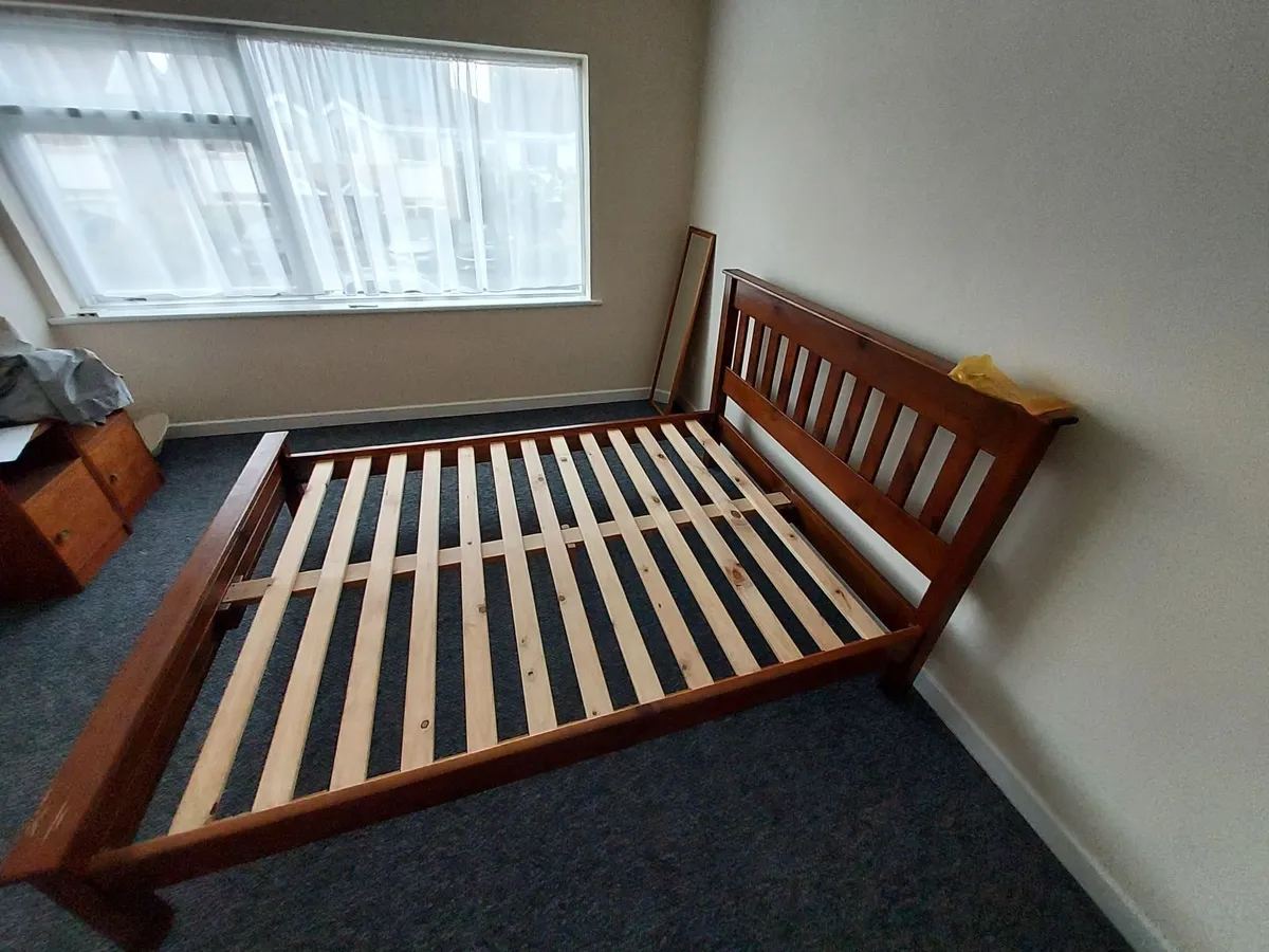 Wooden King Size Bed - Image 1