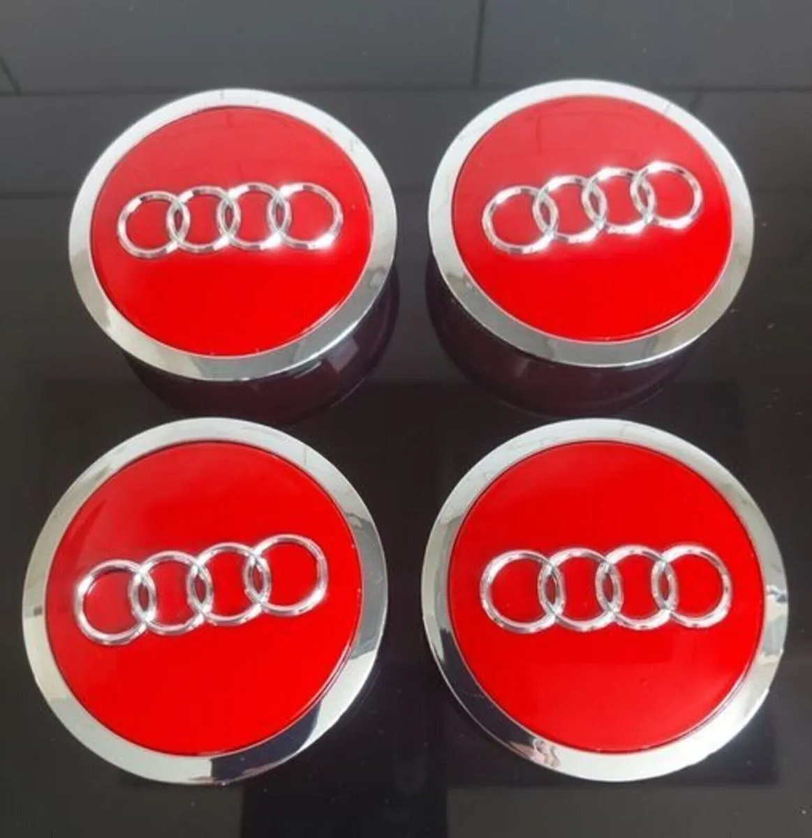 4 x Audi centre caps 69mm- FREE POST - Image 1