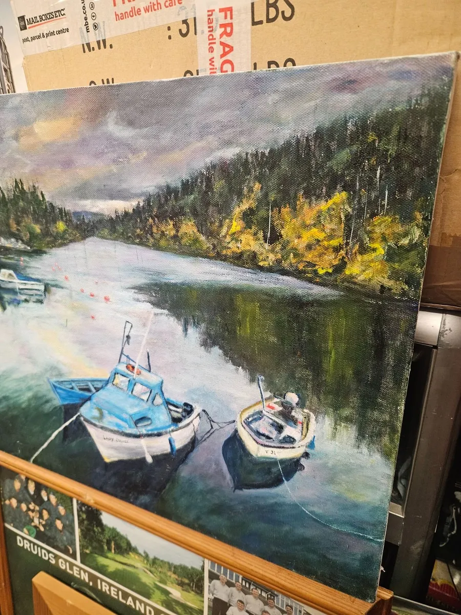 Picture Oil on Canvas - Image 4