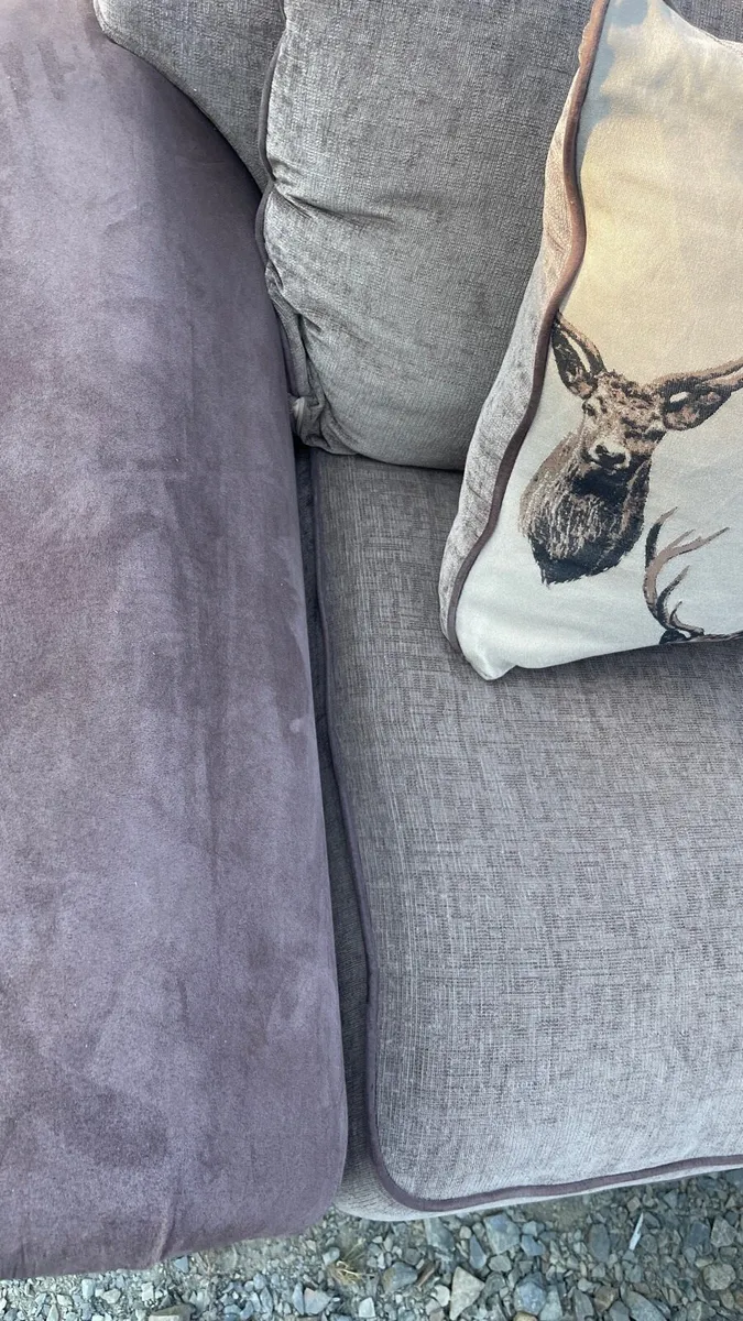 Corner sofa with footstool - Image 2