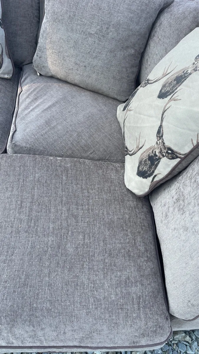 Corner sofa with footstool - Image 3