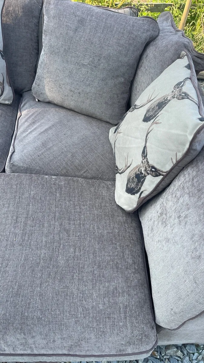 Corner sofa with footstool - Image 4