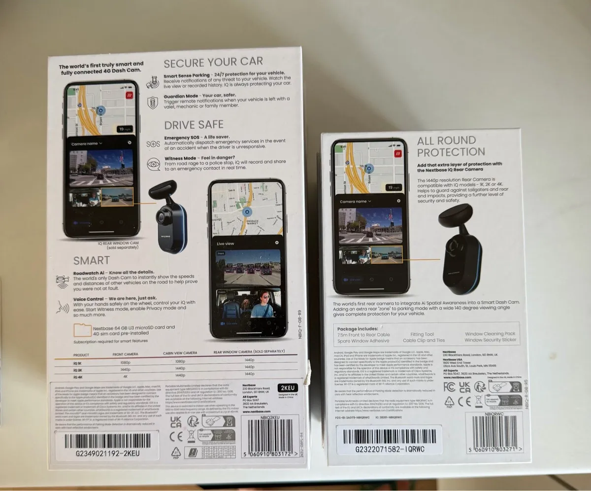 Nextbase IQ 2k smart dash cam + rear camera - Image 2