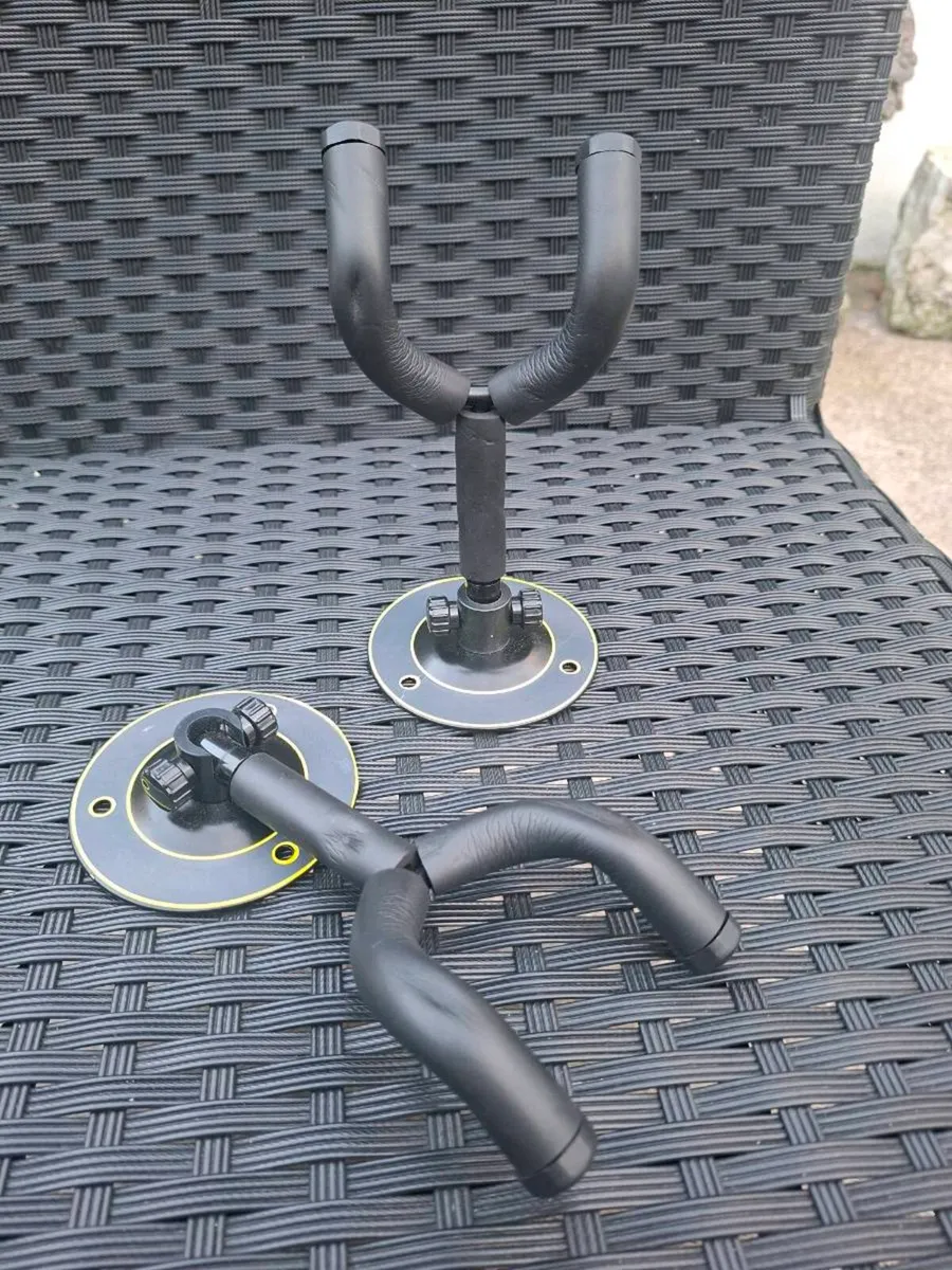 Pair of premium foldable Guitar wall hangers - Image 1