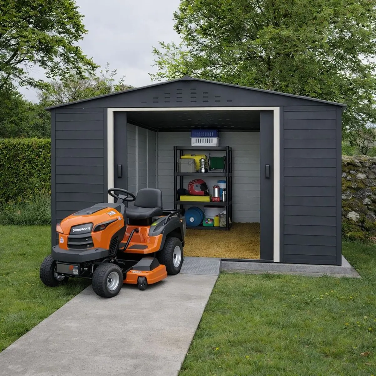 🏡 10x10 Alpine Steel Garden Shed – Free Shipping - Image 1