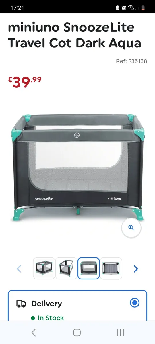 Travel cot as new - Image 1