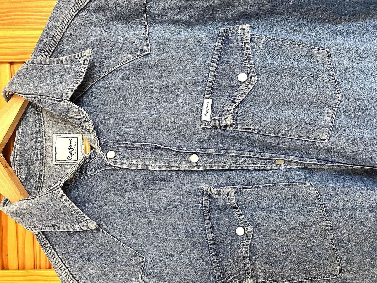 Vintage Cowboy Denim with stud buttons - Image 2