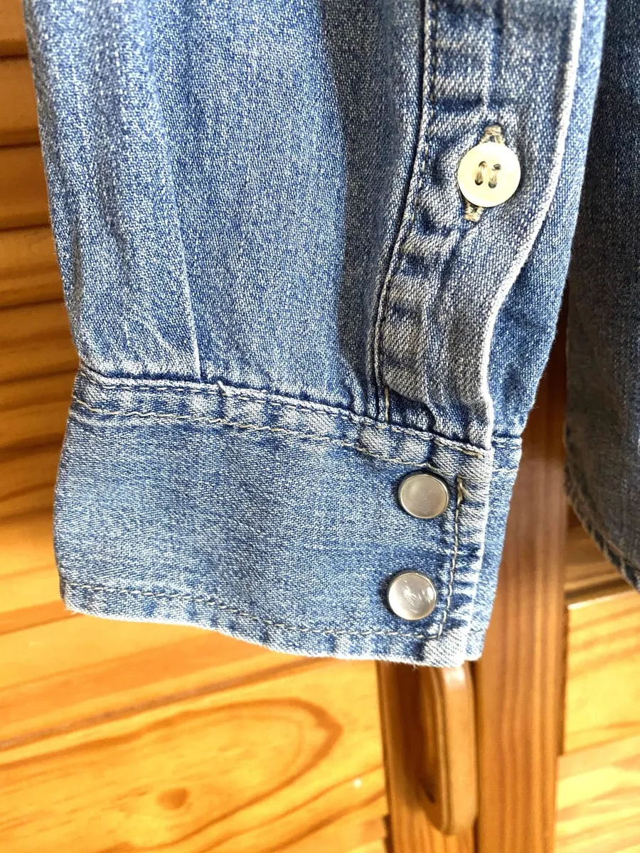 Vintage Cowboy Denim with stud buttons - Image 3