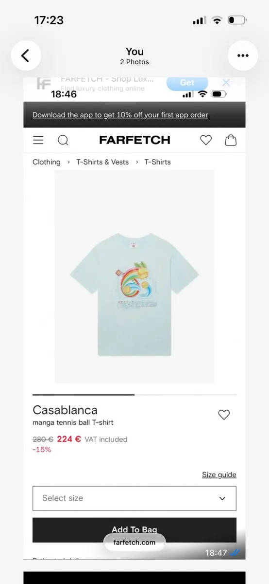 Casablanca T shirt - Image 1