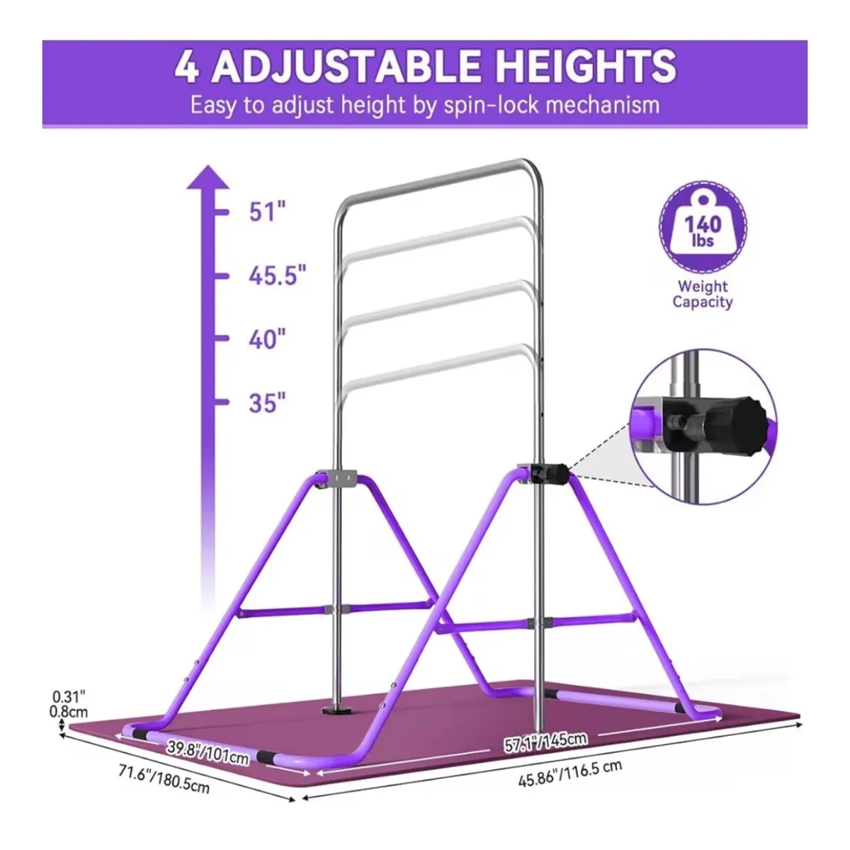 Gymnastics bar - Image 2