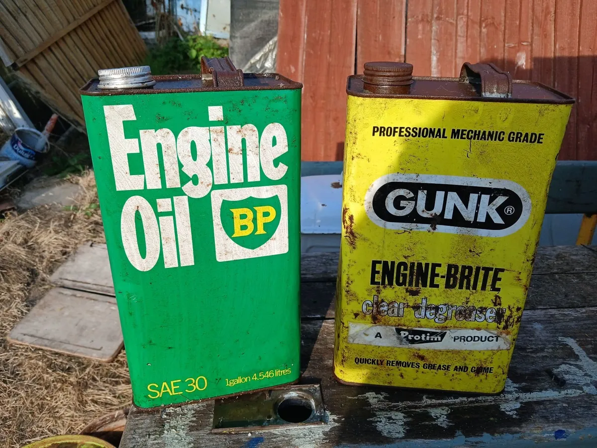Vintage Canisters BP ,& Gunk . - Image 4