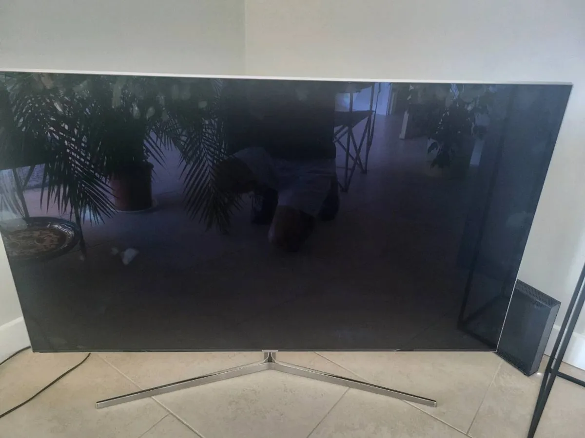 Widescreen Samsung TV.