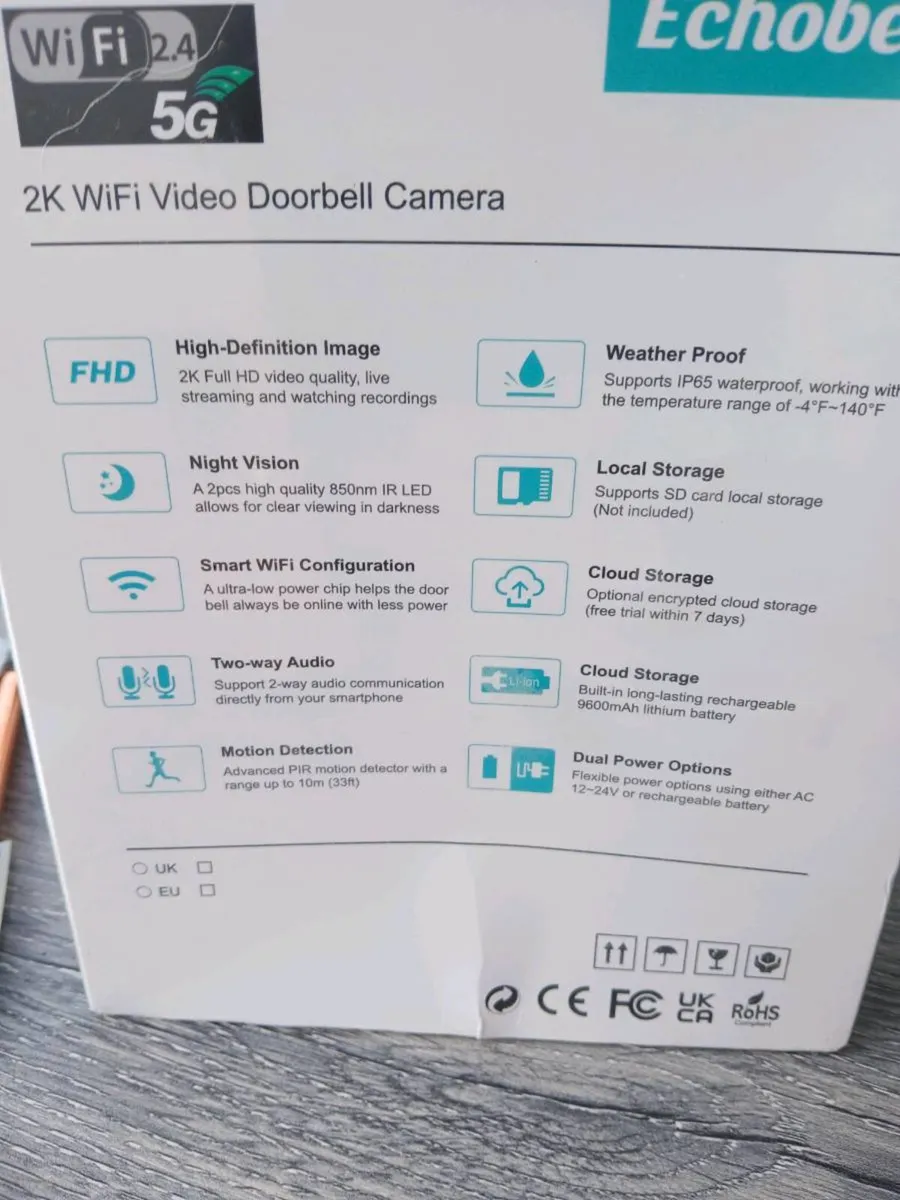 Smart Doorbell 5G Rechargeable - Image 3