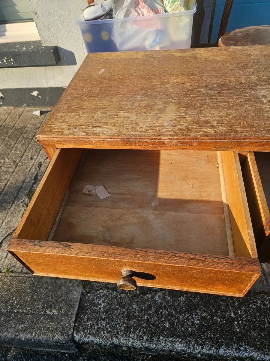 Vintage Sideboard Hall Table - Image 2