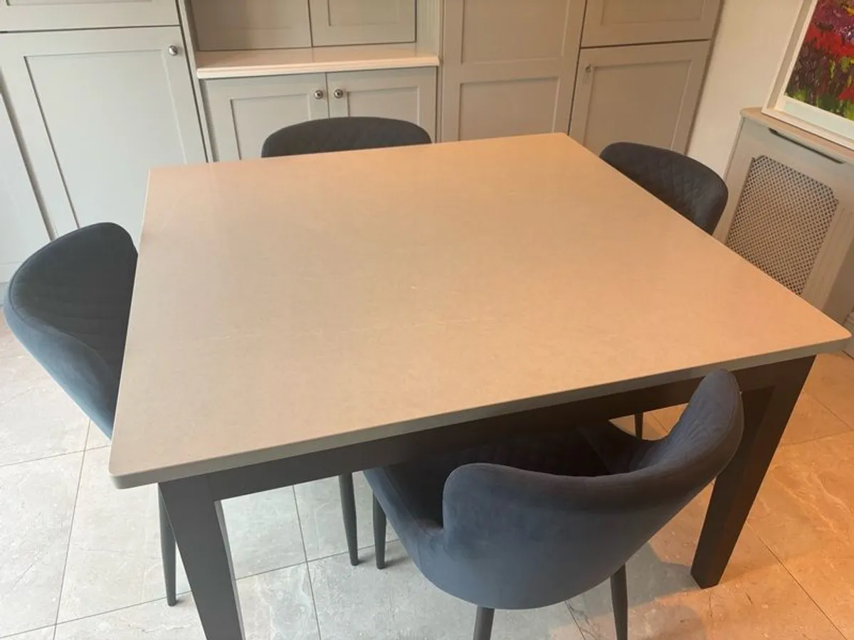 Dining table & 4 chairs - Image 3
