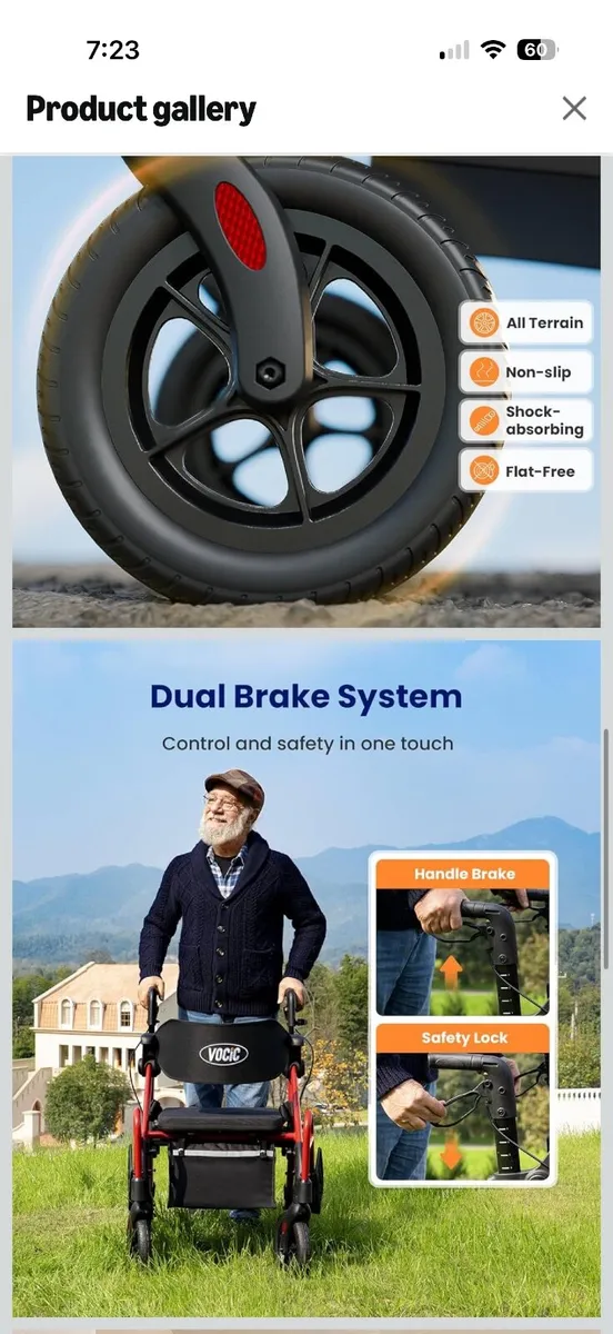 Wheelchair / Walker 2 in 1 - Image 4