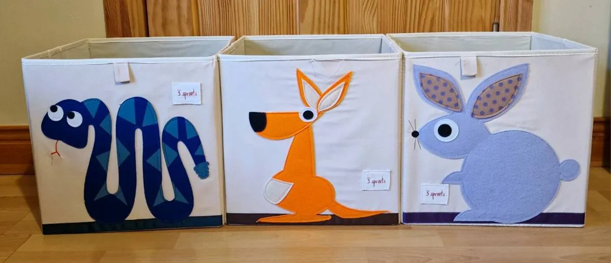 Toy storage boxes, 9 total - Image 2