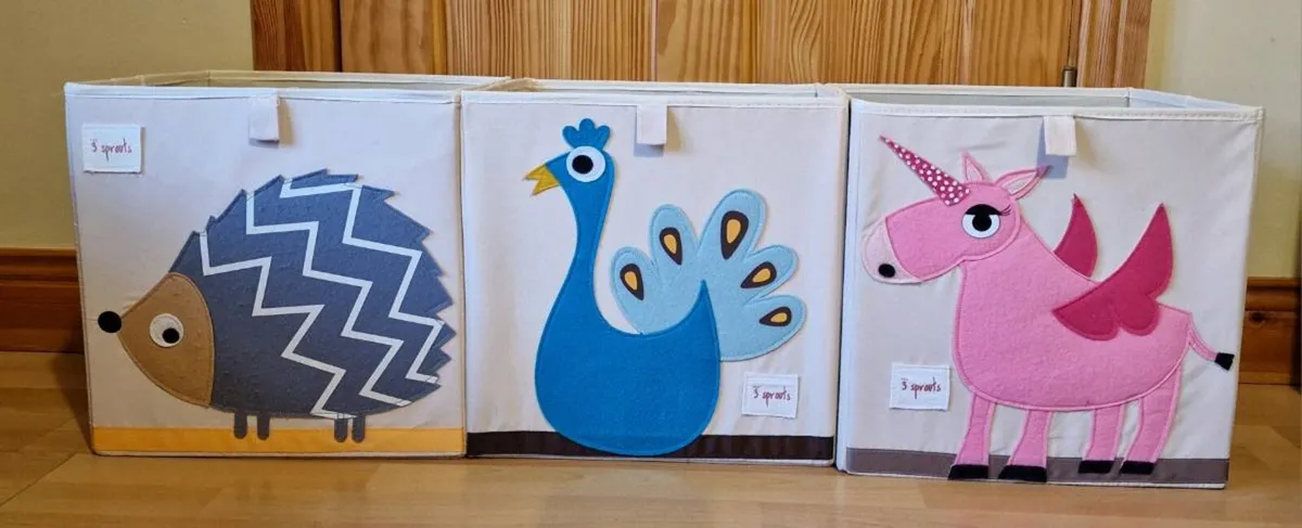 Toy storage boxes, 9 total - Image 3
