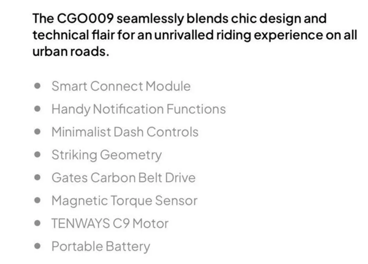 As new Tenways CGO009 Electric Bike - Image 2