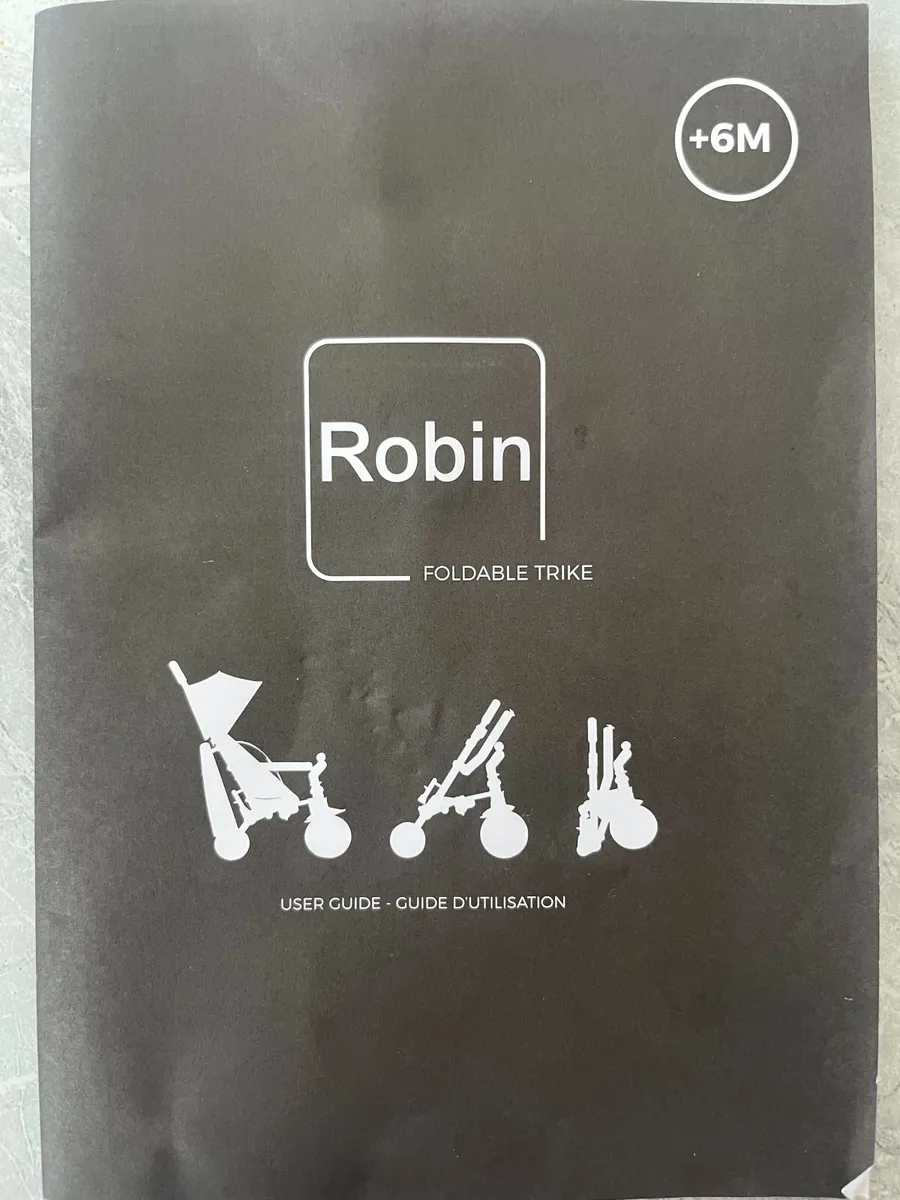 Smoby Robin Foldable Trike Pushchair - Image 3