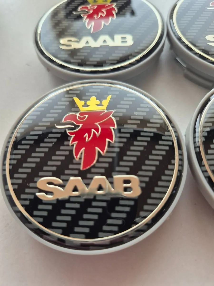 Saab carbon fibre caps - FREE POST - Image 2