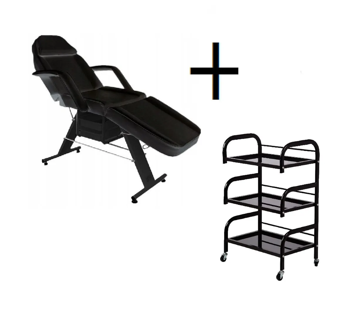 Beauty Bed With Drawers plus trolley/shelf - Image 3