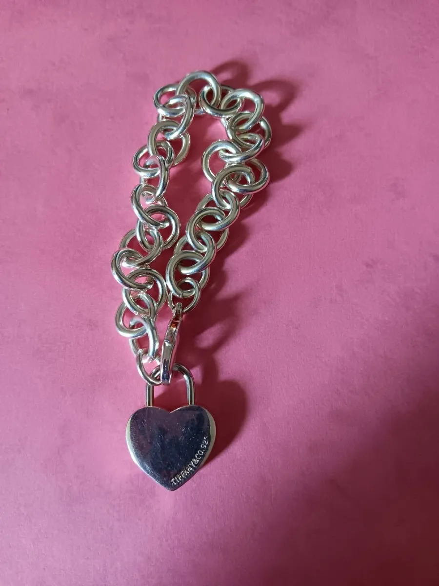 Tiffany & Co. Inspired Charm Bracelet & Pouch - Image 1