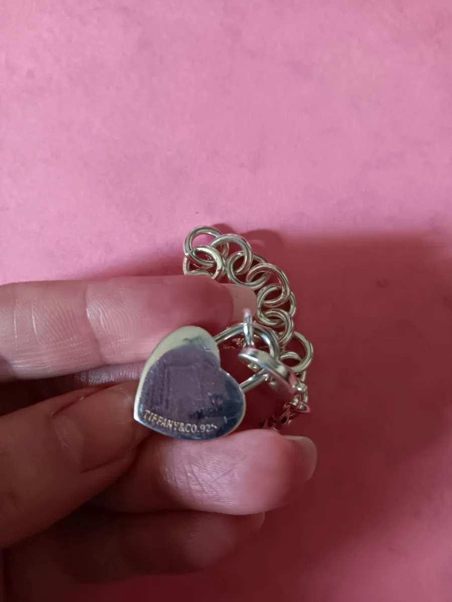Tiffany & Co. Inspired Charm Bracelet & Pouch - Image 3