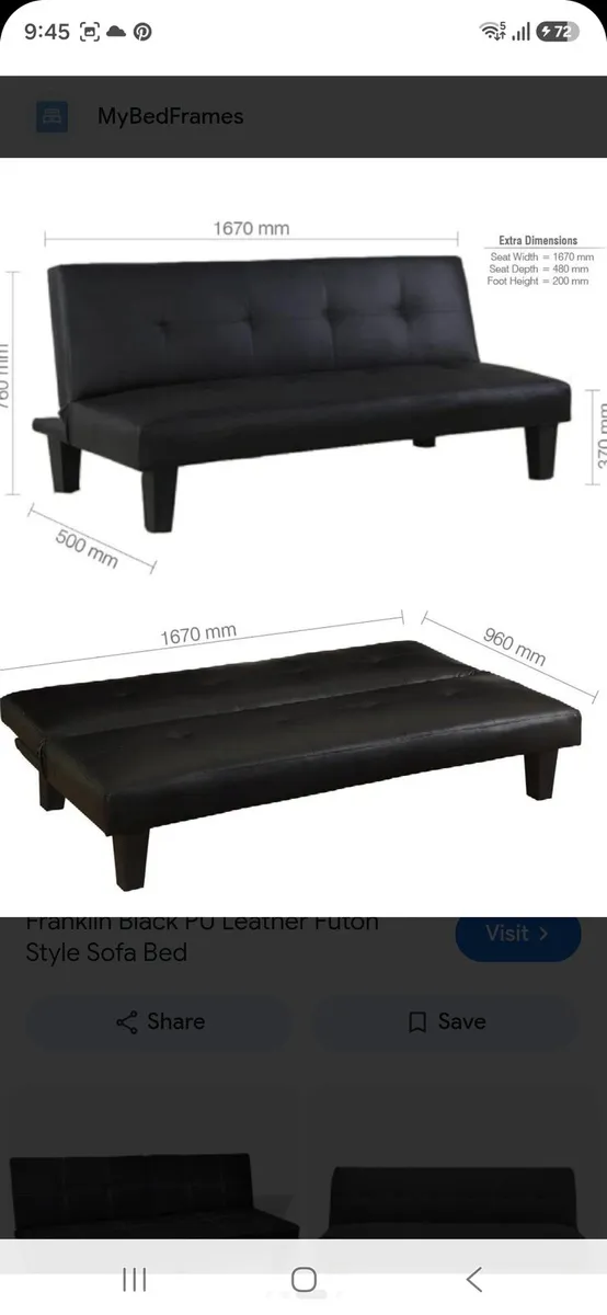 Sofa bed - Image 3
