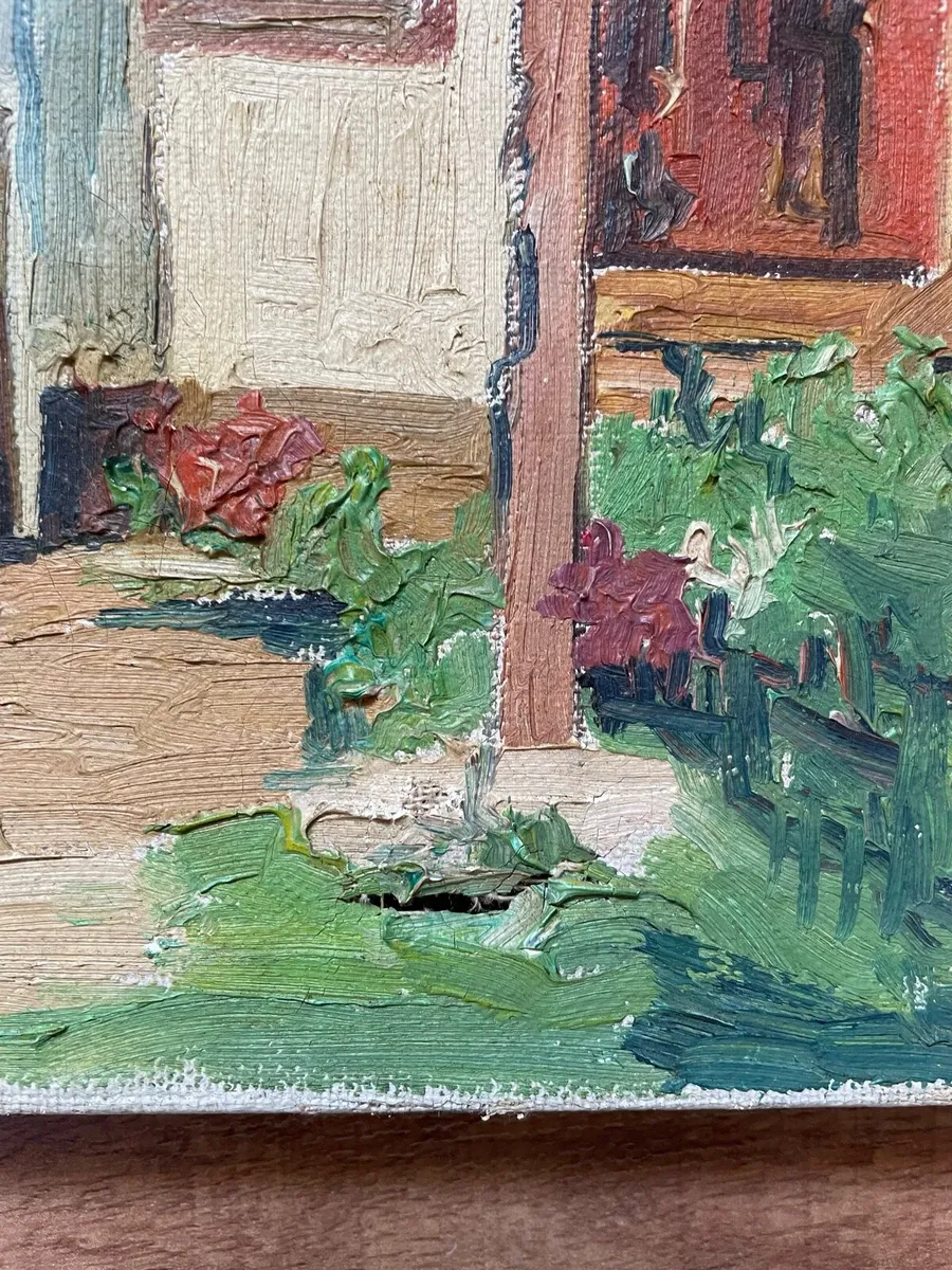 Vintage French Oil Painting - Image 4
