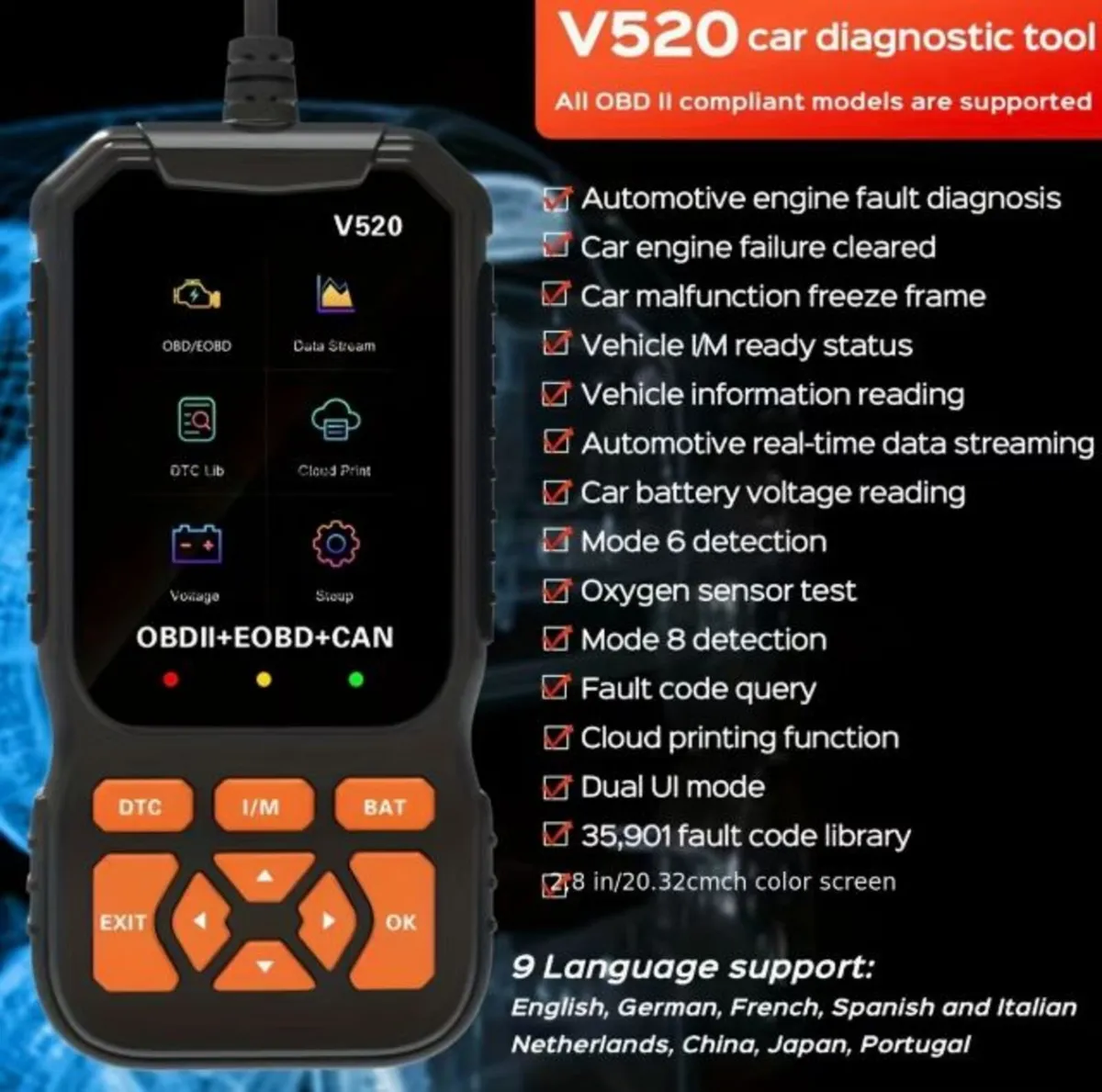 OBD2 Professional Scanner 2026 - Ideal for NCT - Image 2