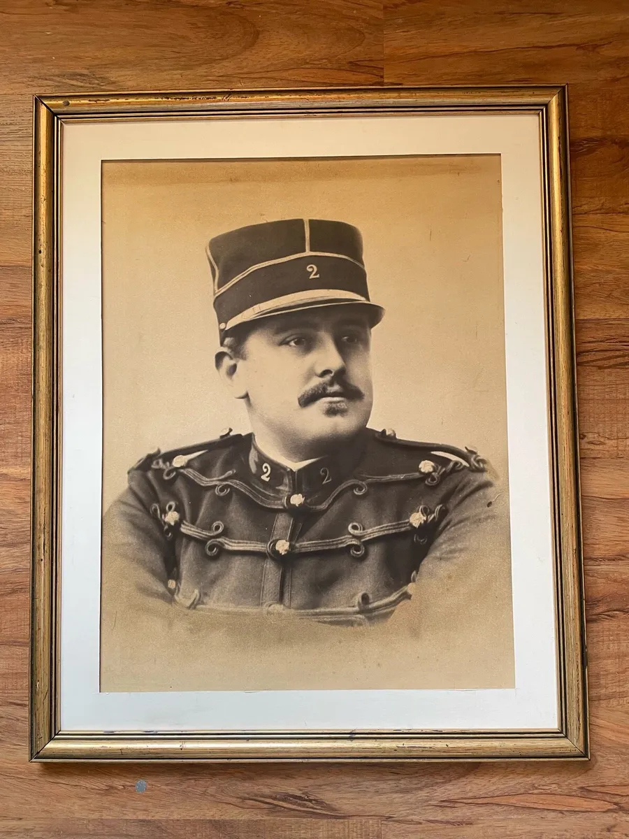 Framed 19th Century Photograph French Officer - Image 1