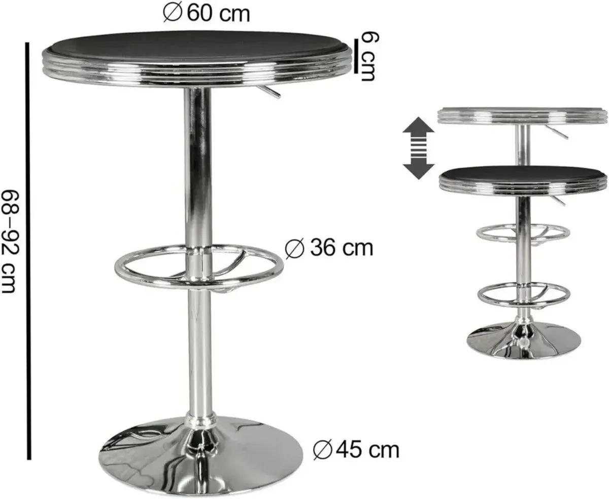 Bar Table Adjustable Outdoor Event Table - Image 3