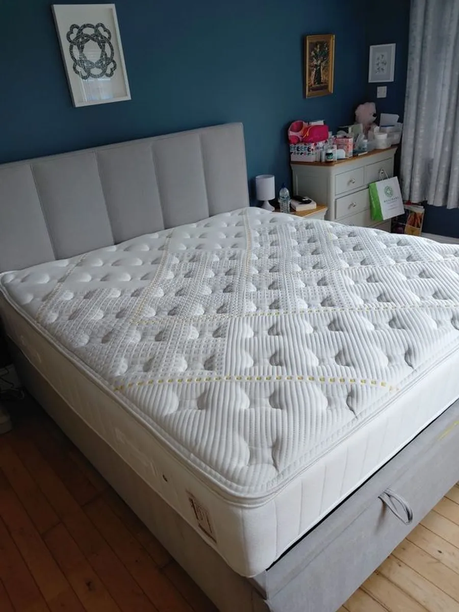 Super king storage bed and mattress - Image 1