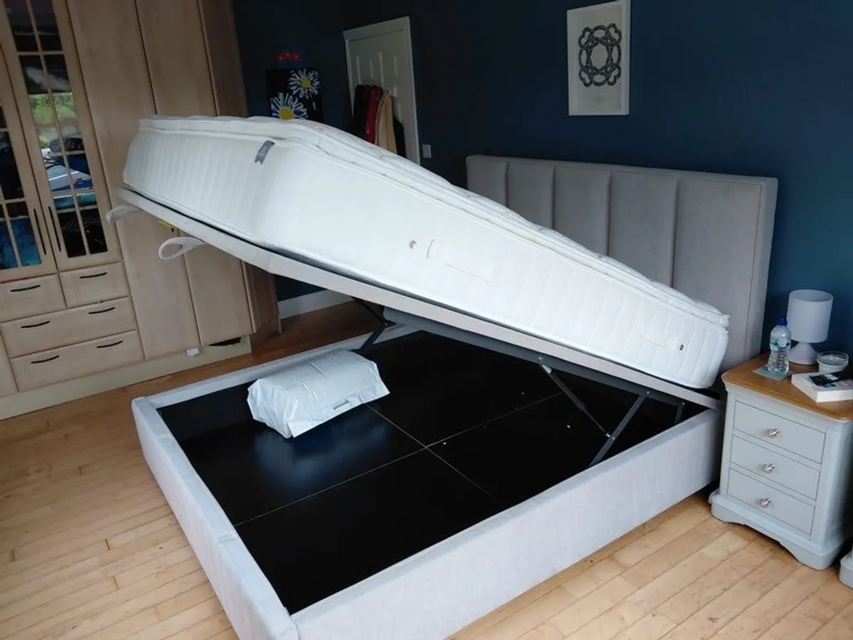 Super king storage bed and mattress - Image 2