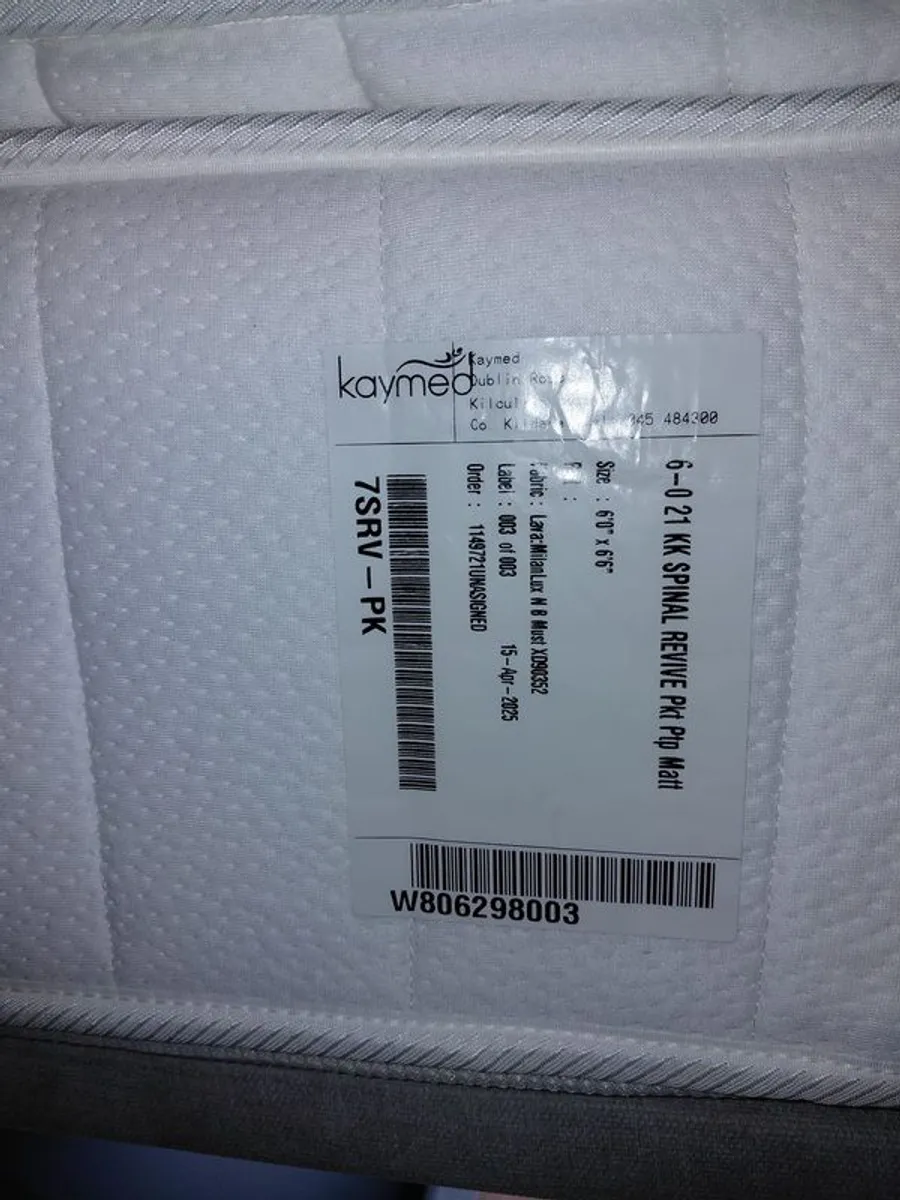 Super king storage bed and mattress - Image 4