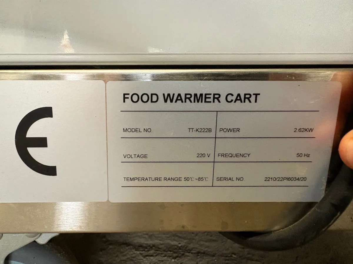 Banks Commercial Food Warmer Cart – Brand New & - Image 2