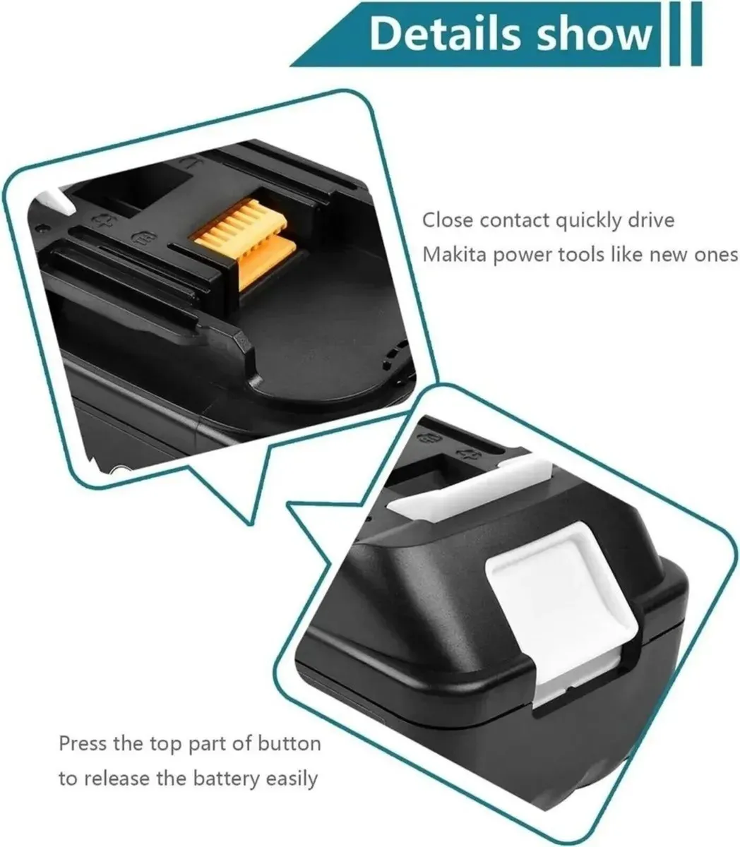 18V 5.0Ah Li-Ion Power Tool Battery Replacement - Image 3