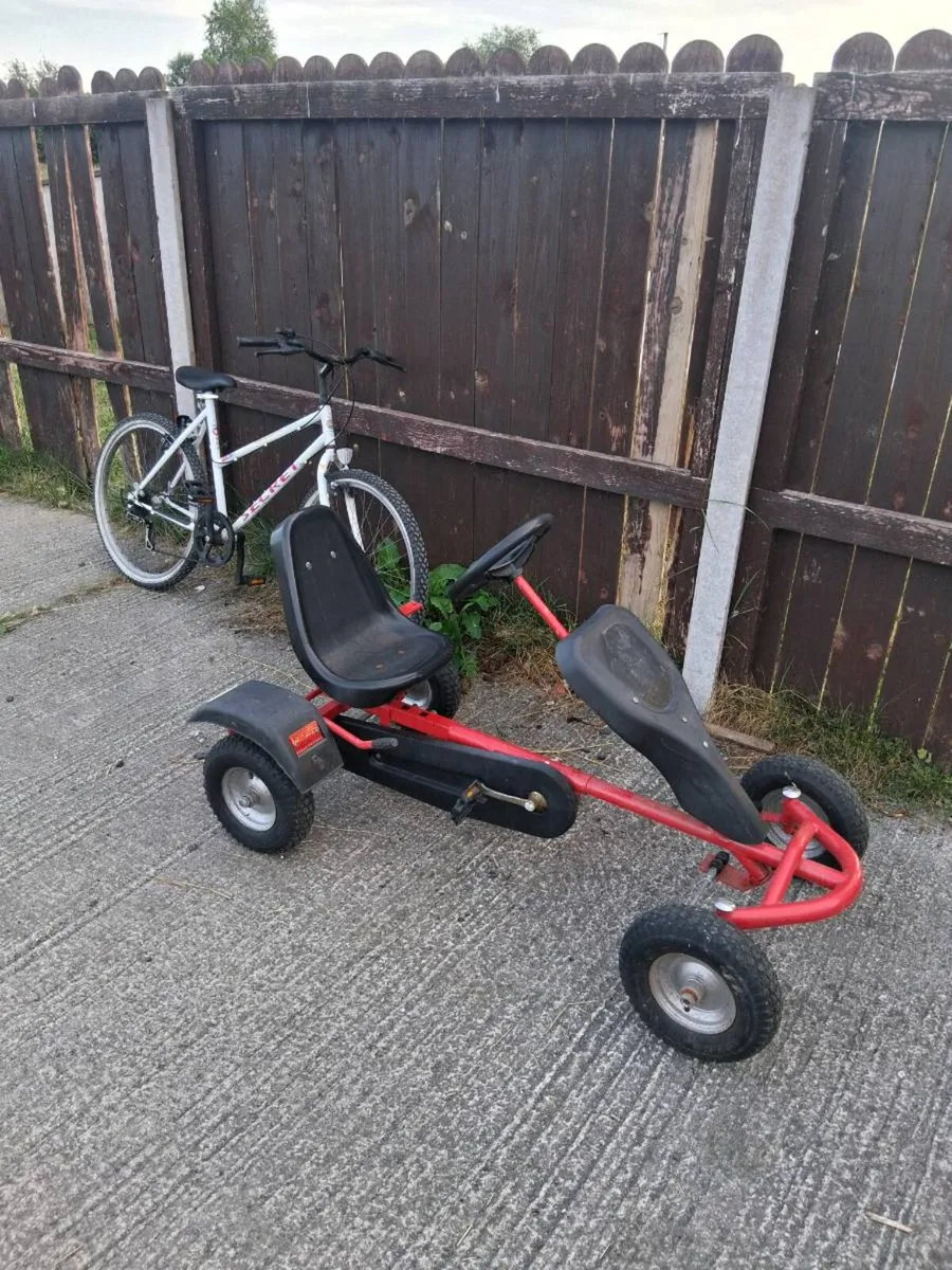 Heavy duty go kart and bike for sale - Image 1