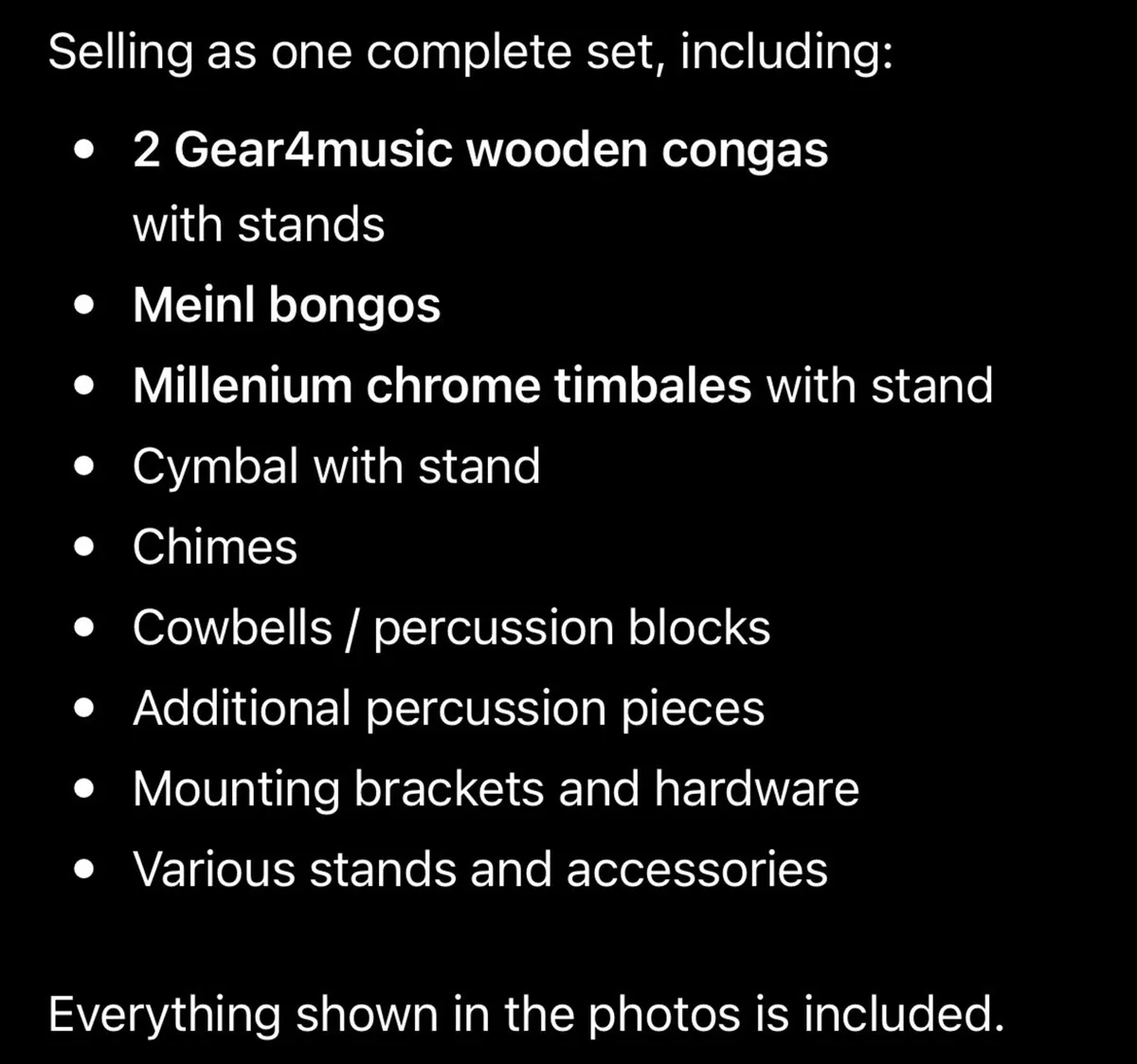 Complete Percussion Set - Image 2
