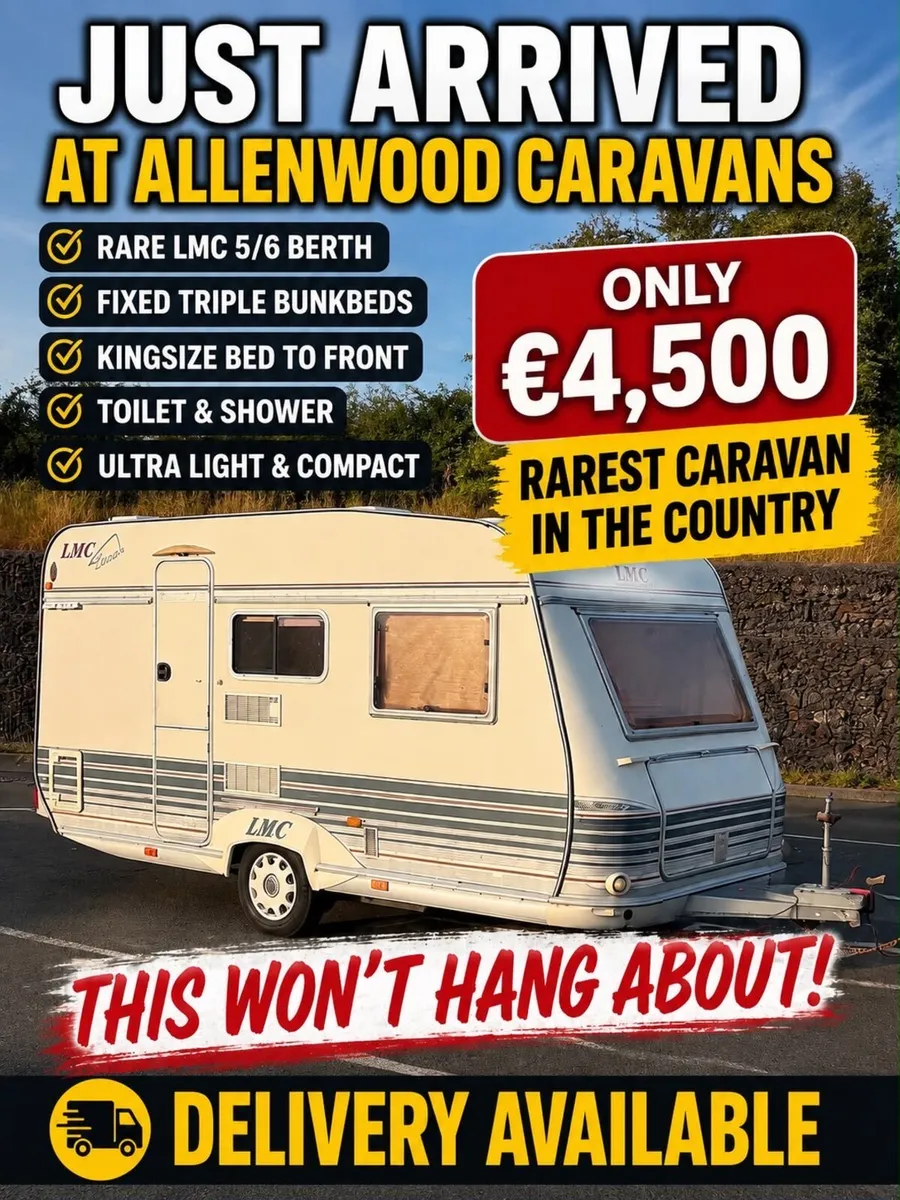 Lmc 5/6 Berth Triple Bunk Lightweight Caravan - Image 2