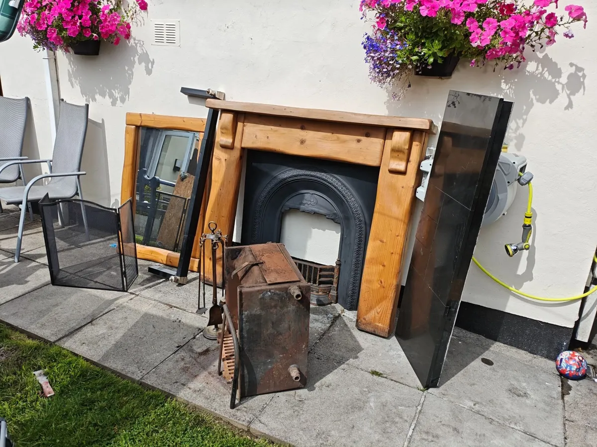 Fireplace, mirror, back boiler (Grant triple pass) - Image 4