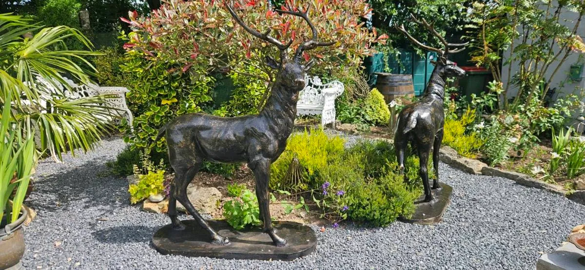 HEAVY CAST IRON DEERS - Image 2